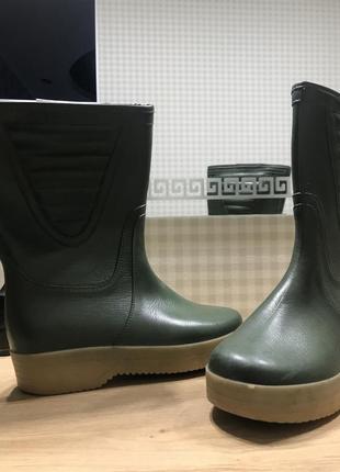 Сапоги резиновые италия на утеплителе 38р