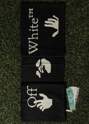 Шарф off-white hands off logo black (new) | original1 фото