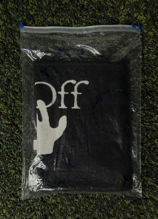 Шарф off-white hands off logo black (new) | original10 фото