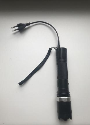 Ліхтарик ручний світлодіодний акумуляторний потужний портативний тактичний багатофункціональний5 фото