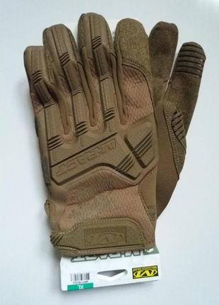 Тактические перчатки mechanix m-pact размер xl оригинал coyote