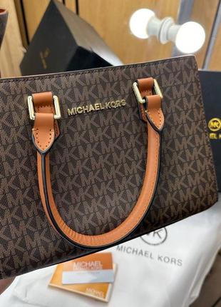 Женская сумка michael kors brown люкс качество1 фото