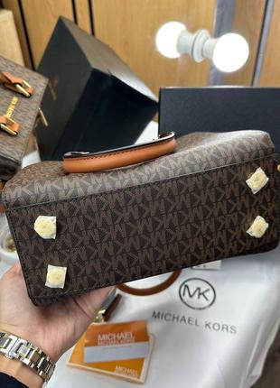 Женская сумка michael kors brown люкс качество4 фото