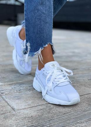 Кроссовки adidas falcon white кросівки8 фото