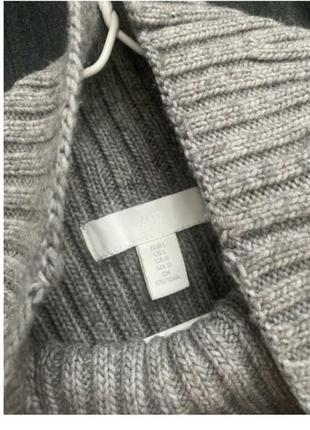 Стильный теплый оверсайз свитер h&amp;m l-xl7 фото