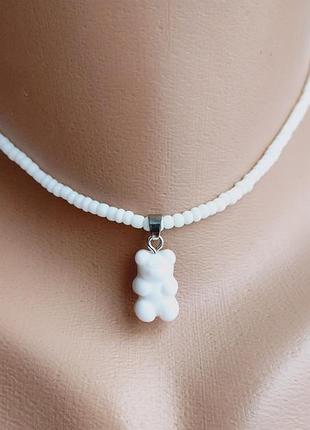 Чокер с мишкой🐻‍❄️/gummy bear 🤍