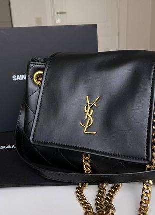 Жіноча сумка yves saint laurent black люкс якість