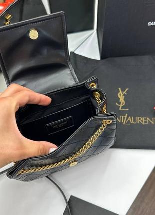Женская сумочка yves saint laurent black люкс качество4 фото