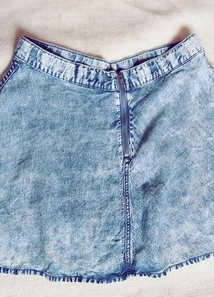 Летняя крутая юбка под джинс варенка