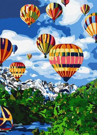Картина по номерам воздушные шары в австрии 40*50 см идейка kho2227