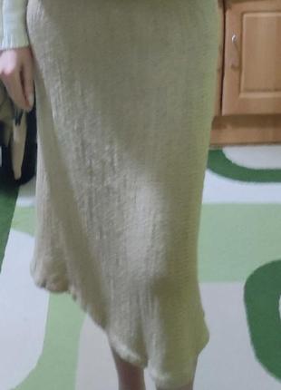 Винтажная вязаная юбка mary farrin 1970-х годов5 фото
