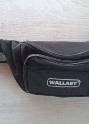 Сумка - пояс поясная сумка wallaby 2907 черная жатка