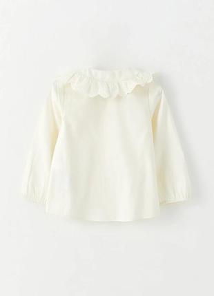 2-3/3-4/4-5 р новая рубашка блуза блузка с воротником для модниц легкая натуральная lc waikiki вайки2 фото