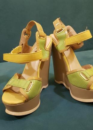 Кожаные босоножки braska, размер 37