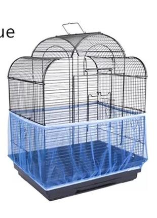 Сетка на клетку для попугаев (синий цвет)