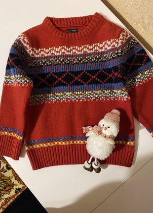 Новогодний свитер на мальчика 4 лет