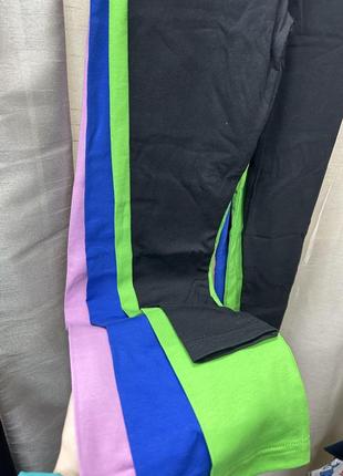 Спортивный комплект костюм топ и лосины  98-176см хлопок9 фото