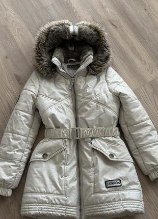 Зимняя парка на девочку