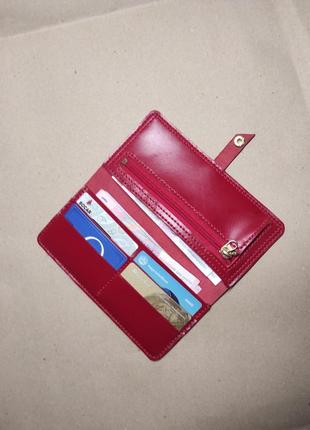 Жіночий шкіряний гаманець, ручна робота!