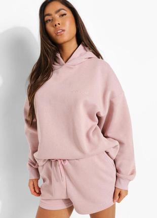 Короткий спортивний костюм  оверсайз boohoo