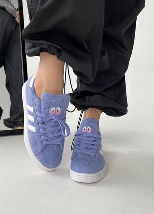 Стильные женские замшевые кеды, adidas campus, натуральная замша, 36-37-38-39-40-41-42-43-44-453 фото