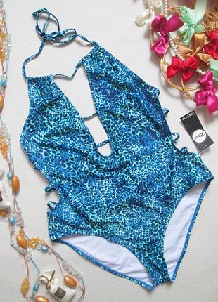 Суперовый слитный купальник в леопардовый принт boohoo 12\23 🌺🌴🌺