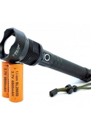 Потужний ліхтарик акумуляторний тактичний x-balog bl-x92-p70 із зарядкою від usb, тактичний ліхтар6 фото