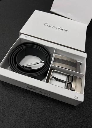 Мужской кожаный ремень calvin klein6 фото