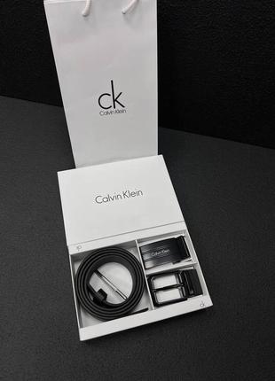 Мужской кожаный ремень calvin klein9 фото