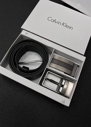 Мужской кожаный ремень calvin klein4 фото