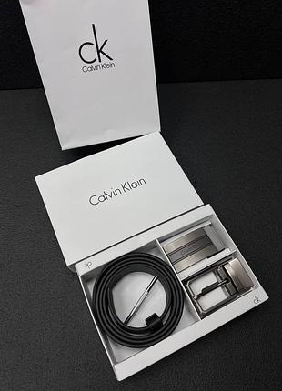 Мужской кожаный ремень calvin klein5 фото