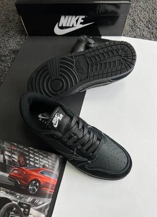 Чоловічі кросівки nike force air jordan low ts og travis scott black phantom | найк джордан | осінь, зима, весна | взуття | утеплені | зимові кросівки