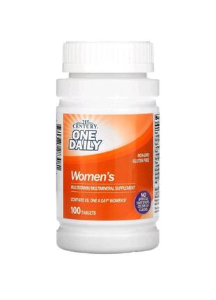 Мультивитамины для женщин one daily 21 century - 100 таблеток / сша2 фото