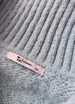 Раскошный свитер оверсайз с воротником5 фото