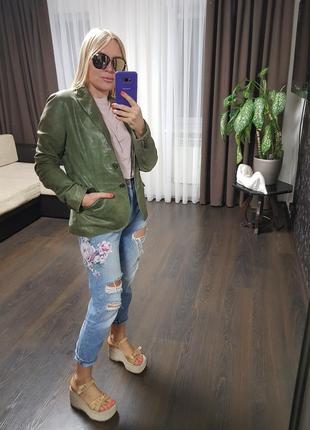 Піджак куртка шкіра zara ( іспанія ) р. s- m
