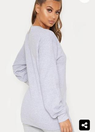 Свитшот с начесом кофта оверсайз