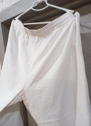 Стильні,фірменні,широкі ,палацо штани білі6 фото