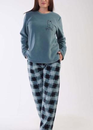 Теплые флисовые пижамы, больших размеров1 фото