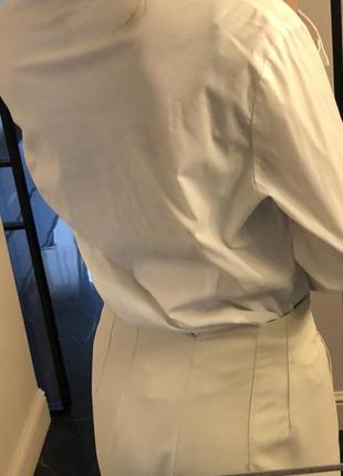 Рубашка хлопковая белая с орнаментом mexx оригинал3 фото