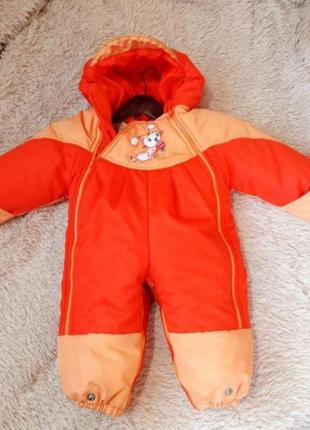 Теплый комбинезон на овчине