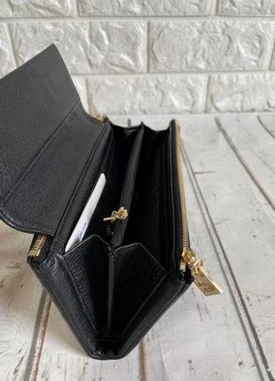 Женский кожаный кошелек портмоне jccs черный8 фото