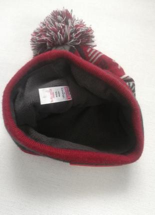 Тепла зимова брендова шапка3 фото