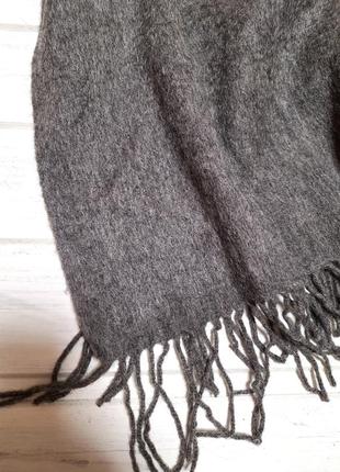 Большой теплый шарф, шерсть+кашемир4 фото
