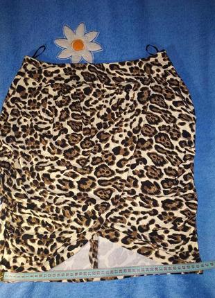 Стильная юбка леопард