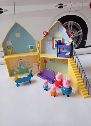 Peppa pig. дом свинки пеппы с мебелью.