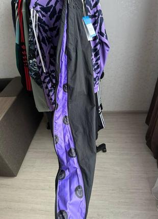 Мужские брюки blue adidas нейлоновые, карманы и манжеты на молнии, черные hn0387 размер m новые с биркой8 фото