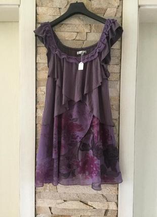 Трикотажная комбинированная туничка. италия.