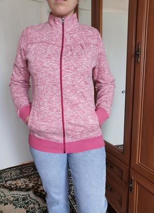 Кофта спортивна crivit рожева з карманами жіноча
