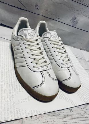 Кросівки adidas originals gazelle білі bd7479 оригінал, зручні кеди р40