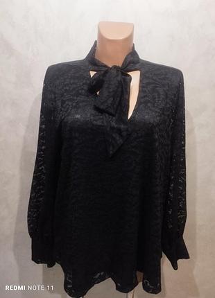 Розкішна ажурна блузка відомої скандинавської марки одягу lindex